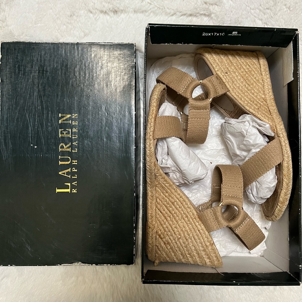Lauren by Ralph Lauren | Espadrilles Wedges Natural Size 6.5